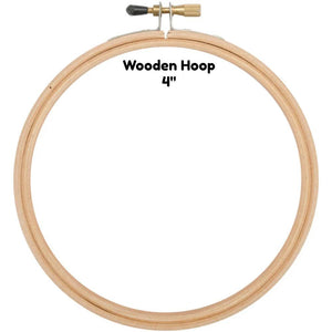 Wooden Hoop - 4" - Edmunds - Craft de Ville