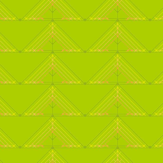 Preorder April - Giucy Giuce Deco Glo Geese In Lime Fabric