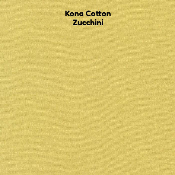 Kona Cotton - Zucchini Fabric