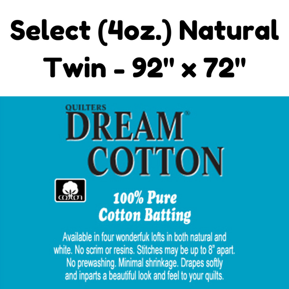 Quilters Dream Cotton Select Natural - Twin - 92