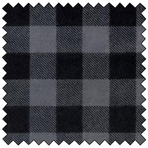 Lumberjack Flannel - Grey & Black 60 Wide Fabric