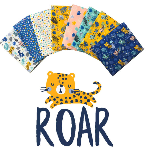 Roar! - Fat Quarter Bundle Precut Fabric