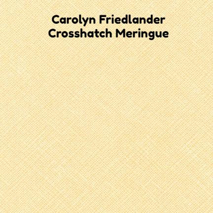 Carolyn Friedlander - Architextures Crosshatch - Meringue - Robert Kaufman - Craft de Ville