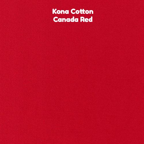 Kona Cotton - Canada Red - Kona Cotton - Craft de Ville