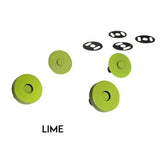 Colourful Magnetic Snap - 2 Pack Lime Snaps