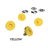 Colourful Magnetic Snap - 2 Pack Yellow Snaps