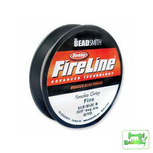 Fireline Thread - Smoke Grey - 0.008" 6lb test - Fireline - Craft de Ville