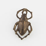 Scarab Charm - Natural Brass - 18x11mm - Vintaj - Craft de Ville