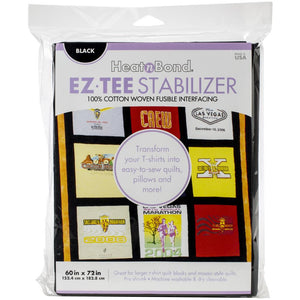 Ez-Tee Stabilizer Fusible Interfacing - Black 60 X 72 & Stabilizers
