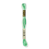 Dmc Cotton Embroidery Floss - Varigated 125 Variegated Seafoam Green Thread &