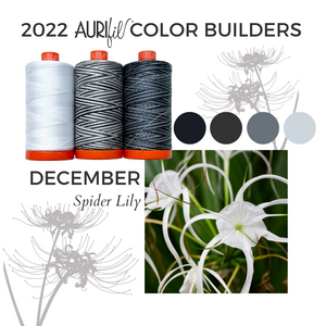 Preorder December - Aurifil 50Wt Color Builders Spider Lily Cotton Thread