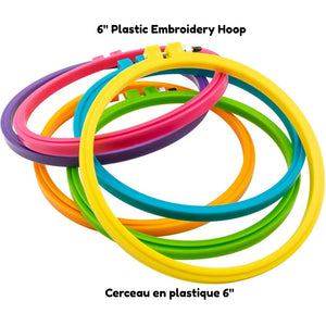 Embroidery Hoop - Plastic 6 Frames Hoops & Stretchers