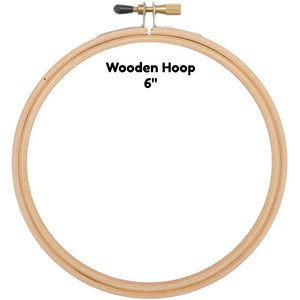 Wooden Hoop - 6" - Edmunds - Craft de Ville