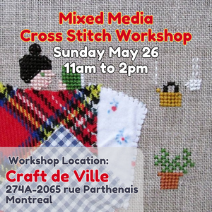 Mixed Media Cross Stitch Workshop - May 26