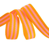 Tula Pink Webbing - 1 Wide Orange & Nylon