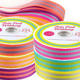 Tula Pink Webbing - 1 Wide Neon Yellow & Grey Nylon