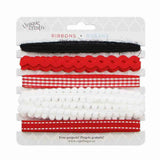 Unique Creativ Assorted Trim Pack Red Trims