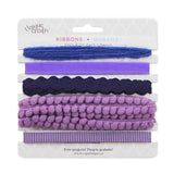 Unique Creativ Assorted Trim Pack Purple Trims