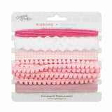 Unique Creativ Assorted Trim Pack Pink Trims