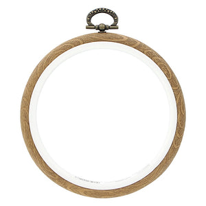 Decorative Plastic Woodgrain Embroidery Hoop - 4 Frames Hoops & Stretchers