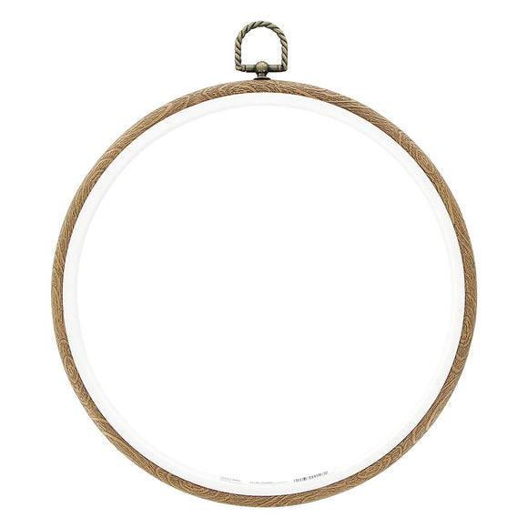 Decorative Plastic Woodgrain Embroidery Hoop - 8