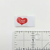 Tag It Ons - Woven Label P.s. I Love You Sew-In Labels