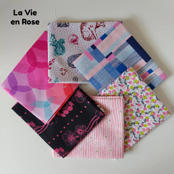 Curated 6 Fat Quarter Bundle - La Vie En Rose