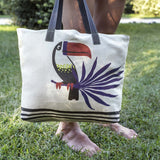 Canvas Panel - Toucan Tote Bag Fabric