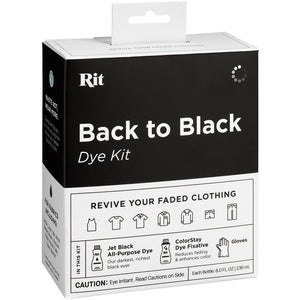 Rit Back To Black Dye Kit Craft Dyes