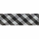 Extra Wide Double Folded Bias - Gingham 14Mm Black Tape