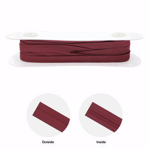 Extra Wide Double Folded Bias - Wine 16Mm 25 Meters Tape