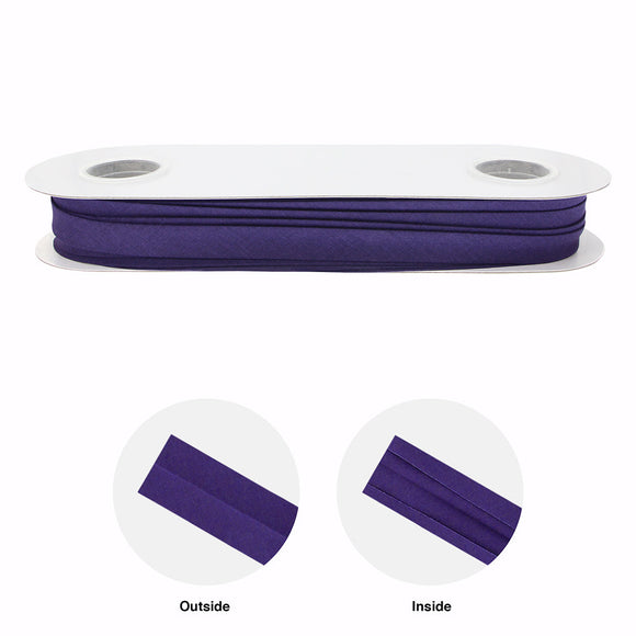 Extra Wide Double Folded Bias - Purple 16Mm 25 Meters Tape