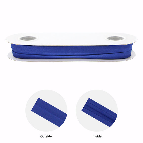 Extra Wide Double Folded Bias - Royal Blue 16Mm 25 Meters Tape
