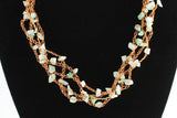 Multi strand Crocheted copper with Amazonite chips and a star - Craft De Ville - Craft de Ville