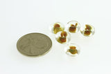 Lamp Bead Donut - 9mm Light Goldenrod - pack of 5 - Unicorne Beads - Craft de Ville