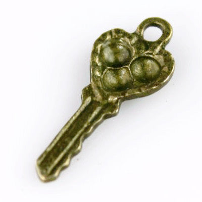 Key Charm - Tiny Key - Craft De Ville - Craft de Ville