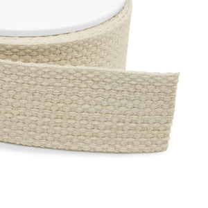 Cotton Webbing - Natural - 1.25" (32mm)