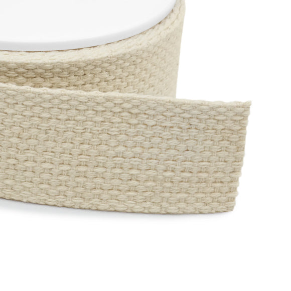 Cotton Webbing - Natural - 1.25