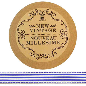 Cotton Stripes Ribbon - Blue - 15mm - Elan - Craft de Ville