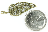 Leaf Charm - Baroque Lacy Leaf - Craft De Ville - Craft de Ville