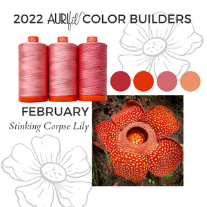 Preorder February - Aurifil 50Wt Color Builders Stinking Corpse Lily Cotton Thread