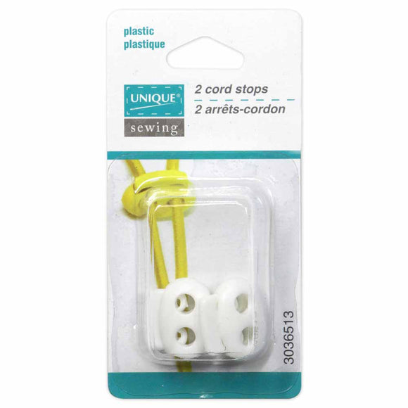 2 Hole Cord Stop - White