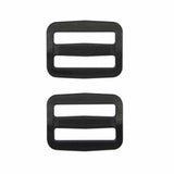 Strap Adjuster - 1" (25mm) - Black Plastic - Unique - Craft de Ville