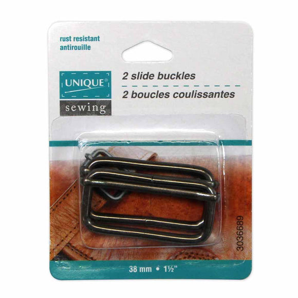 Slide Buckle - 1.5 (38Mm) Gunmetal Notions