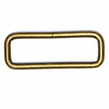 Rectangle Rings - 1 (25Mm) Antique Gold 4 Pack Craft Fasteners & Closures