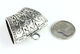 Large Floral Bail - Antique Silver - Craft De Ville - Craft de Ville