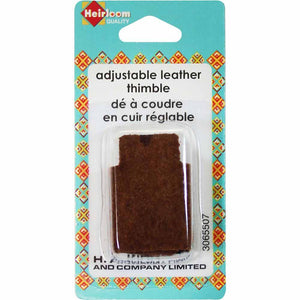Adjustable Leather Thimble - Heirloom - Craft de Ville
