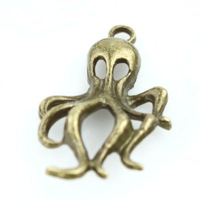 Squid Pendant - Antique Bronze - Craft De Ville - Craft de Ville