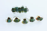 Lamp Bead Donut - 9mm Sienna Jade - pack of 5 - Unicorne Beads - Craft de Ville