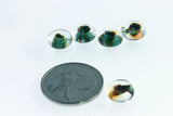 Lamp Bead Donut - 9mm Sienna Jade - pack of 5 - Unicorne Beads - Craft de Ville